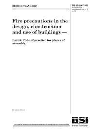 BS 5588-6-1991 Fire precautions in the design, construction